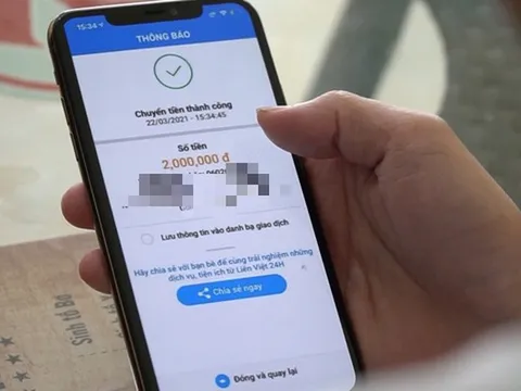 Sẽ chặn giao dịch chuyển khoản đến tài khoản ngân hàng nghi ngờ lừa đảo, giả mạo!