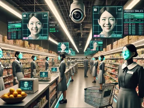 Chuỗi siêu thị Aeon của Nhật Bản triển khai hệ thống AI để chuẩn hóa nụ cười và theo dõi thái độ của nhân viên